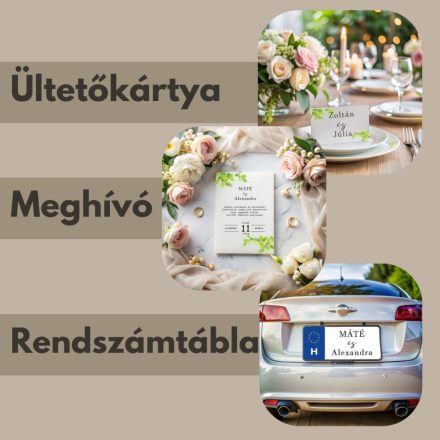 Komplett esküvői dekoráció